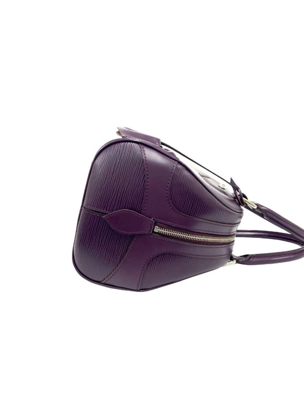 Louis Vuitton Bowling Montaigne PM Epi Leather Boston Bag Cassis Purple - Picture 6 of 10